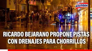 🔴🔵 Ricardo Bejarano proposes roads with drainage systems to mitigate flooding in Chorrillos
