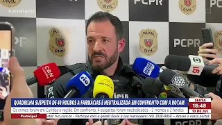 QUADRILHA SUSPEITA DE 40 ROUBOS A FARMÁCIAS É NEUTRALIZADA EM CONFRONTO COM A ROTAM
