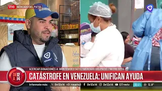 Collecting donations to send to Venezuela