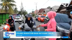 POLRES WAKATOBI BAGI RATUSAN TAKJIL