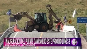 El Intendente, Mario García, se refirió a la inauguración del Puente sobre el Arroyo Campanero.