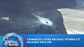 Criminal Shoots Two Victims and Is Shot by Police in SP | Jornal da Band