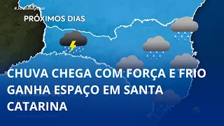 Rain and changing weather expected for the weekend in Santa Catarina