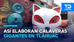 Death takes to the streets! Tláhuac shows off its giant skulls