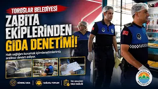 Food inspections by the Toroslar Municipality Police Department @Kanal33mersin