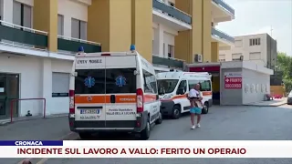 CRONACA. INCIDENTE SUL LAVORO A VALLO: FERITO UN OPERAIO