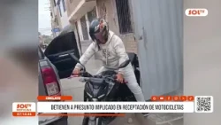 Chiclayo: Suspect arrested in motorcycle receiving case