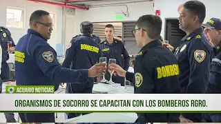 Organismos de socorro se capacitan con los Bomberos de Rionegro