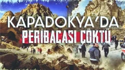 Kapadokya'da Peribacası çöktü