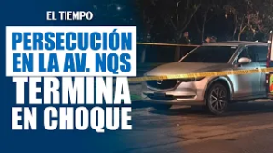 Persecución en la NQS: Ladrones en contravía por carril de Transmilenio se estrellan | EL TIEMPO