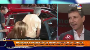 Haimovich presentó un nuevo modelo de Toyoya en Paraná