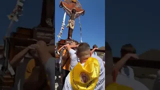 Procession of the Most Holy Crucifix and Saint Leo through the streets of the town of Longi