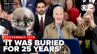 Jon Stewart blames past NY officials for covering up toxic air reports after September 11th attacks