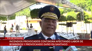 Arson continues to hinder firefighting efforts and cause damage in Santiago