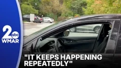 Police investigate after cars broken into in Pikesville neighborhood