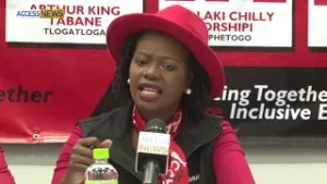 MOTAMMA HORATIUS SPEAKING AT A BDP PRESS CONFERENCE