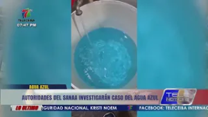 Autoridades del SANAA investigarán caso del agua azul en La Ceiba