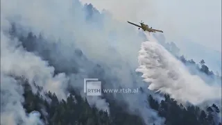 Zjarri në Pukë, evakuohen banorët në Gojan - Ndërhyrje nga ajri dhe toka në zonat problematike