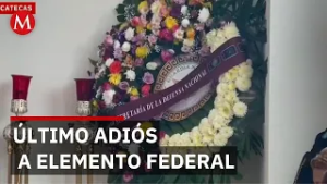 Zacatecas despide a agente de Guardia Nacional muerta en operativo contra 'El Mencho'