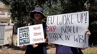 Israel: ativistas protestam junto de escritórios da UE em Jerusalém devido à guerra em Gaza