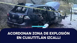 Así luce la zona en la que explotó un auto con pirotecnia en Cuautitlán Izcalli