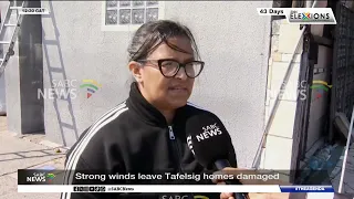 Strong winds leave Tafelsig homes damaged