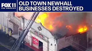 Several Newhall businesses destroyed by flames