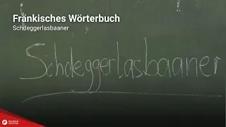Franconian dictionary: "Schdeggerlasbanner"