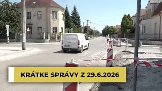 Krátke správy z 29.6.2026