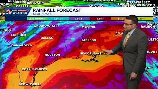 Dry for now but things turning wet starting this weekend in Louisiana