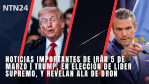 Noticias importantes de Irán 5 de marzo | Trump, en elección de líder supremo, y revelan ala de dron