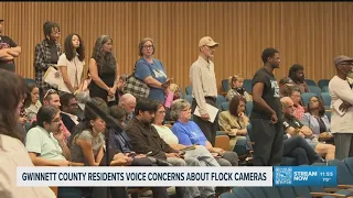 Gwinnett County residents voice concerns about Flock cameras after 3 officers arrested