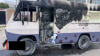 Se incendia camión de comida rápida en bulevar Armando del Castillo Franco