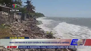 Construction Begins on Sixth Coastal Protection Jetty in La Ceiba's Miramar Sector