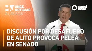 A las Seis - Discusión por desafuero de Alito provoca pelea en Senado (13/08/2026)