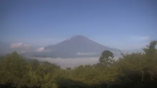 山中湖ライブカメラ タイムラプス映像（2026年7月9日） 提供：UTYテレビ山梨