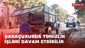 Qaraçuxurda təmizlik işləri davam etdirilir