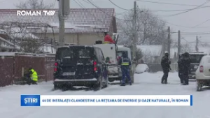 44 de instalații clandestine la rețeaua de energie și gaze naturale, în Roman