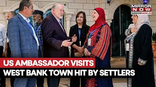 US Ambassador Huckabee Visits West Bank Town Hit By Settlers, Calls Violence ‘Terror’ | Watch