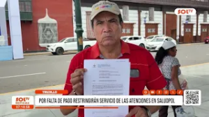 Trujillo: Saludpol quedará sin atención en Hospital Regional
