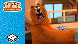 L'Alce Arcobaleno e caos nella capanna!🐻🌈| Mega Compilation di Grizzy e i Lemming | Boomerang Italia