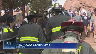 Thousands take part in Red Rocks stair climb to honor first responders killed on 9/11