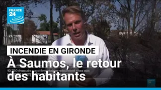 Incendie en Gironde : à Saumos, le jour d'après • FRANCE 24