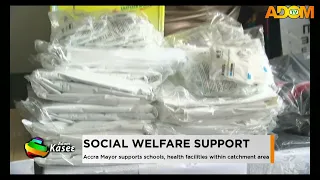 Social Welfare Support: Accra Mayor supports schools' health facilities within the catchment area.