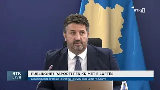 Lansohet raporti i Institutit të Krimeve të Kryera Gjatë Luftës në Kosovë 29.07.2026