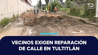 Neighbors denounce lack of pavement on street where combi victims died in Tultitlán