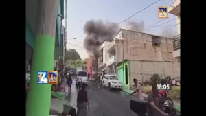 Villa Nueva: Incendio de gran magnitud consume fábrica de camas